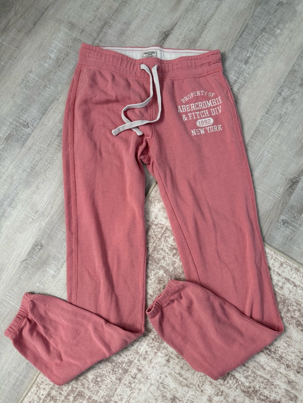 Abercrombie Vintage Y2K Pink Logo Sweatpants, Womens XS